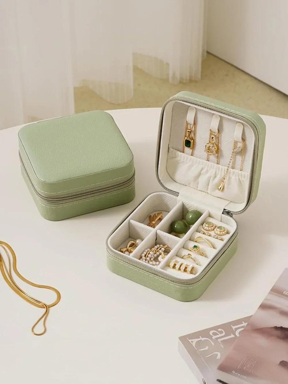 Portable Mini Travel Jewelry Organizer Case - Perfect Gift for Women & Girls